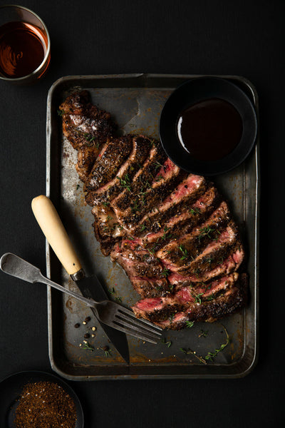 Sliced Steak Perfectly Seasoned